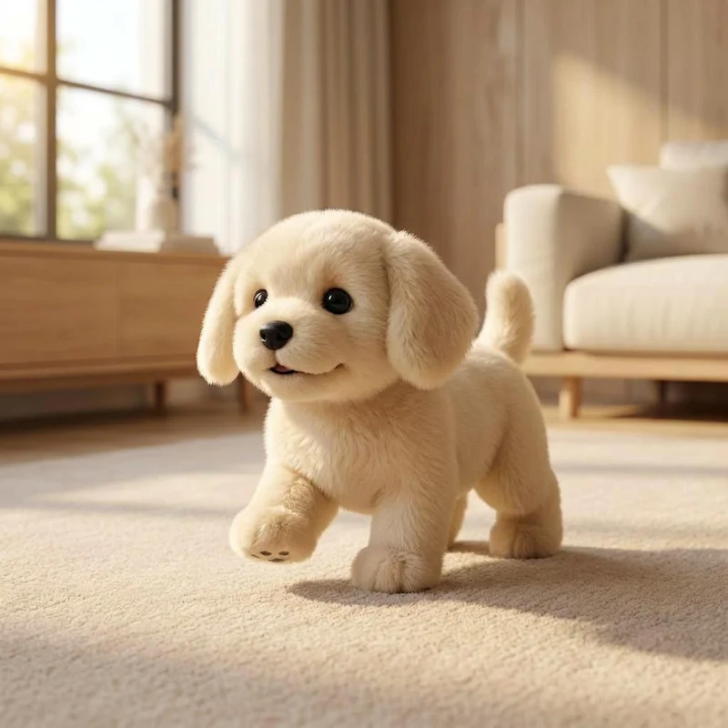 Plush Toy Interactive Dog Realistic Moving Soft Puppy