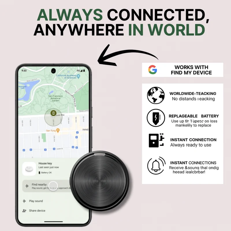 Bluetooth Smart Tracker Locator Keys Pets Bags Devices
