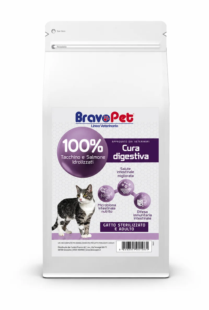 BRAVOPET Cat Diet Cura Digestiva 1,5kg