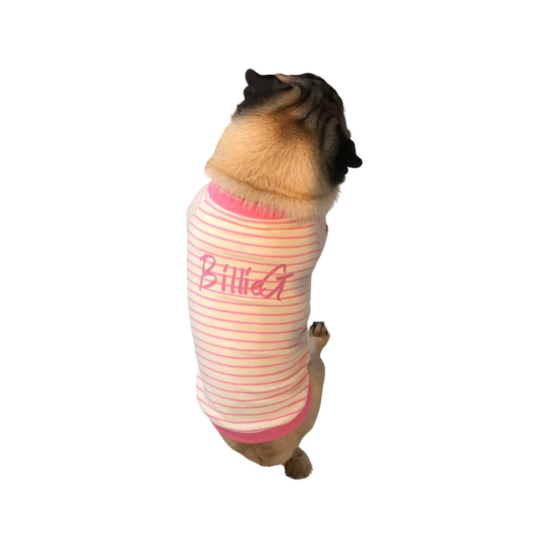 BillieG Striped Tee - Pink & White
