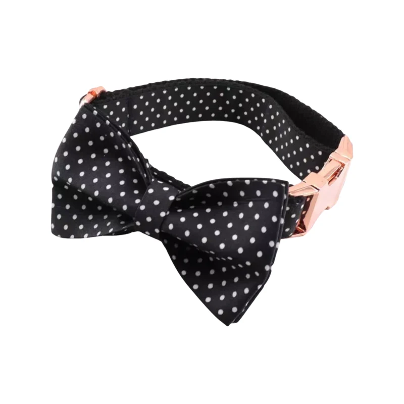 BillieG Polka Dot Bow Tie & Dog Collar