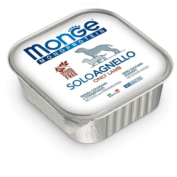 MONGE DOG VSC 150GR Solo Agnello