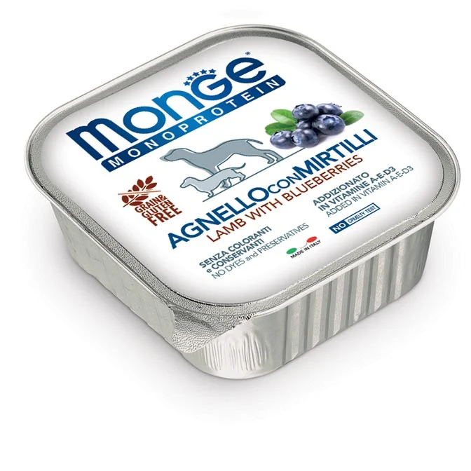 MONGE DOG VSC 150GR Agnello con Mirtilli 150gr