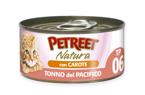 PETREET Tonno del Pacifico con Carote 70gr x 6pz