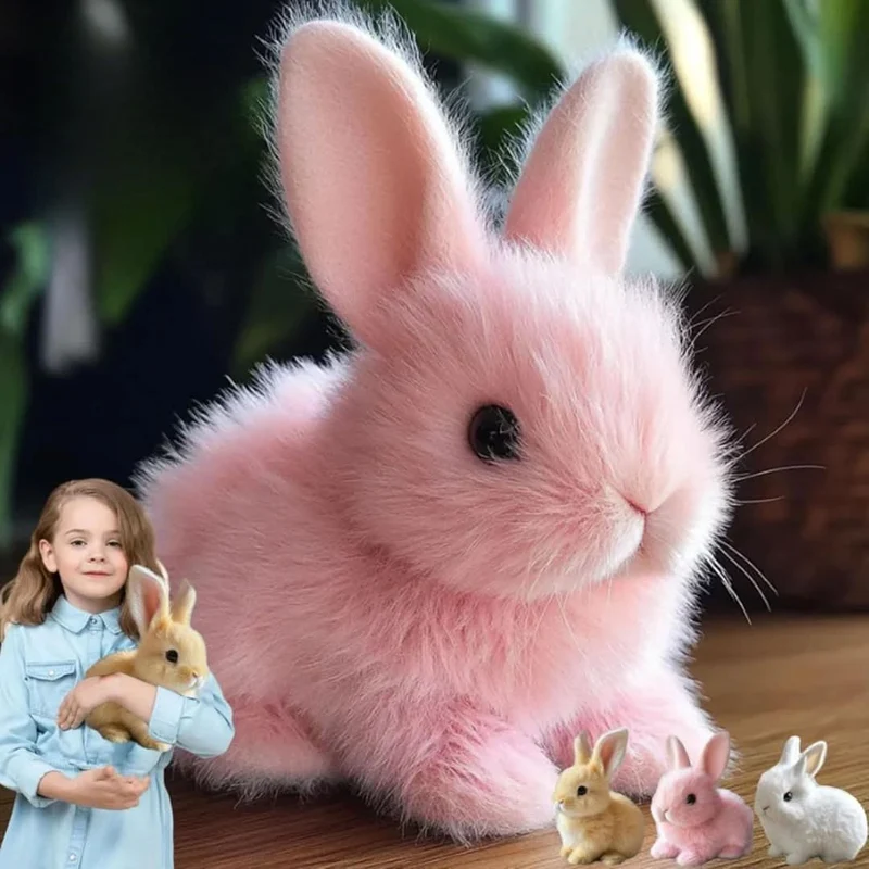 Coniglio di Peluche Interattivo con Movimenti Realistici e Suoni