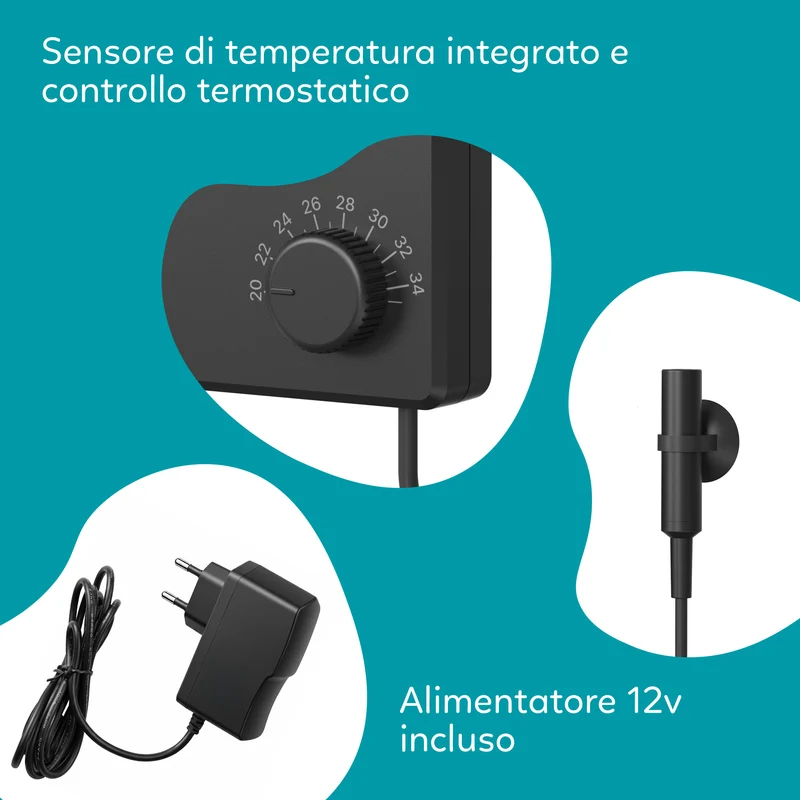 Aqpet FROSTLINE Thermofan Sistema di Raffreddamento per Acquari con Controller e Ventola singola