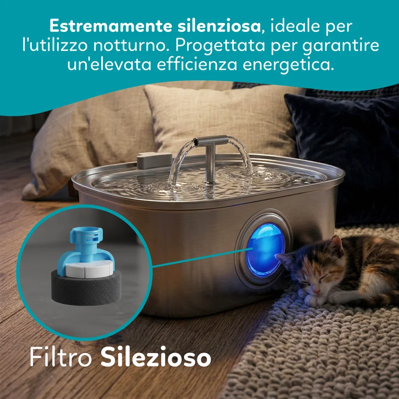 AQPetFriends Bubbler Fontana per gatti