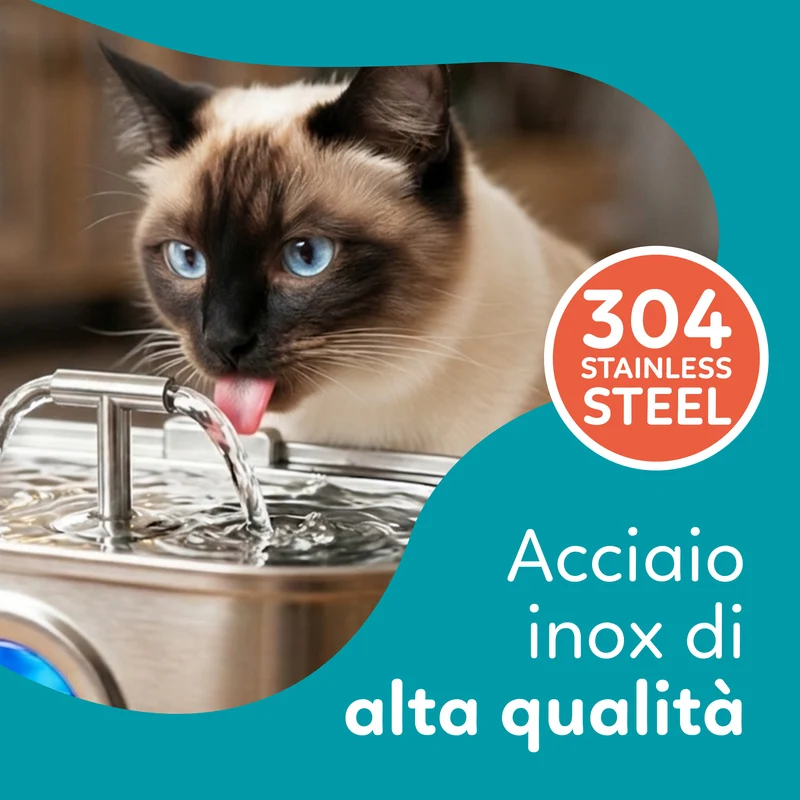 AQPetFriends Bubbler Fontana per gatti