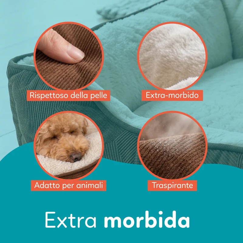 AQPetFriends Sofy Cuccia in tessuto extramorbida