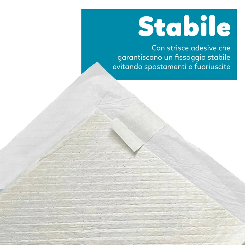 AqpetFriends Nappy Pet Carbo Tappetino Assorbente Con Strisce Adesive Al Carbone Attivo 180 pz