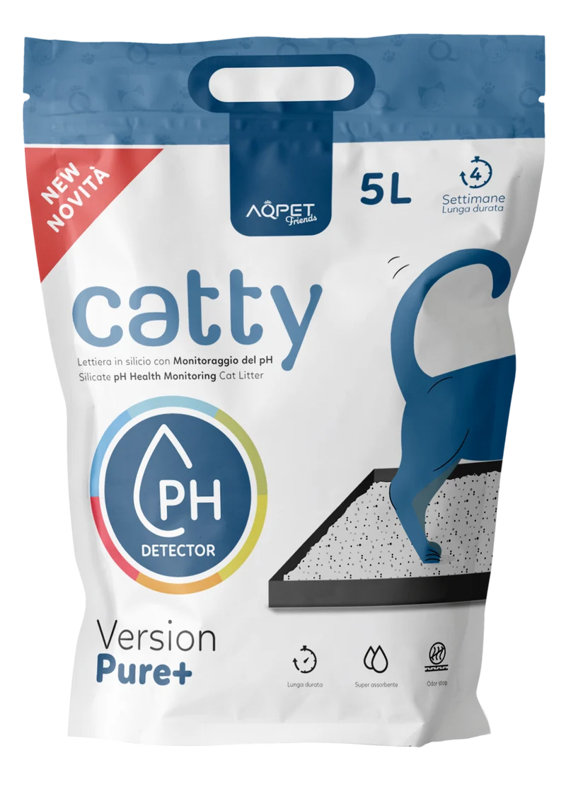 AqpetFriends Catty Lettiera In Silicio per Gatti - Check PH - 5 L
