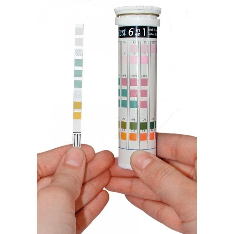 Tetra test 7in1 (50 misurazioni) Strisce reattive per analisi rapida dell’acqua dell’acquario