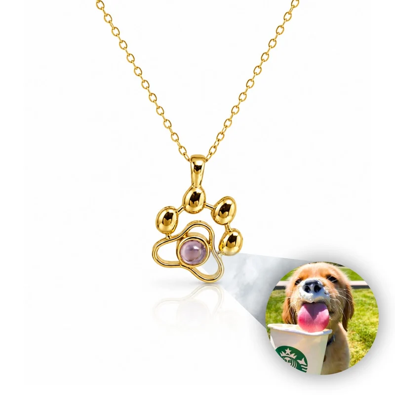 Custom Picture Paw Necklace & Keychain