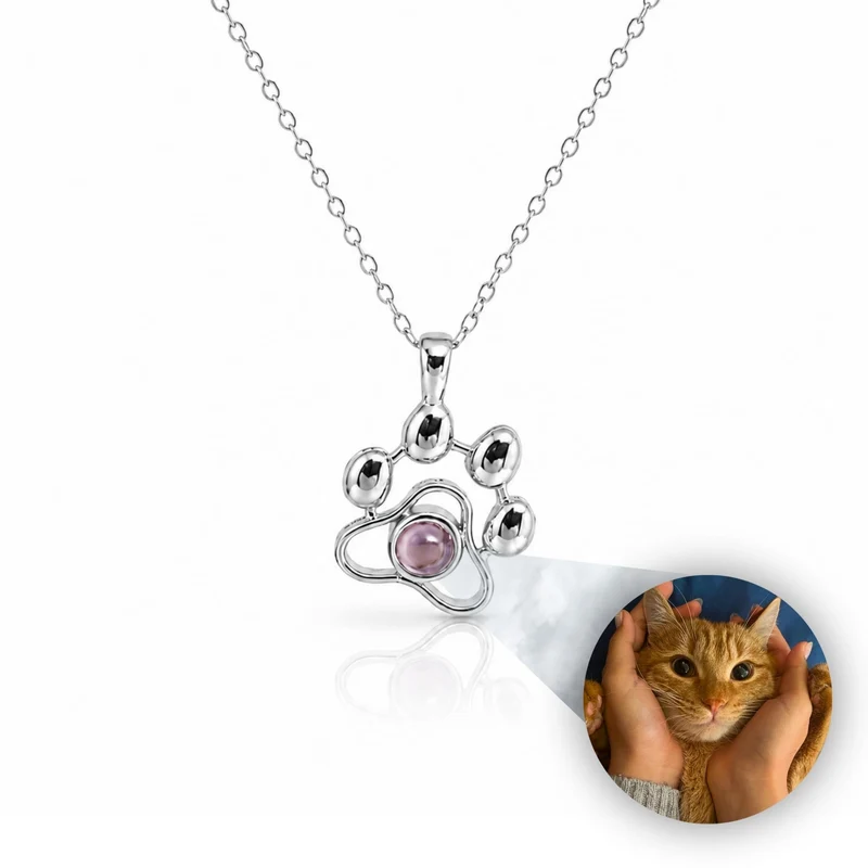 Custom Picture Paw Necklace & Keychain