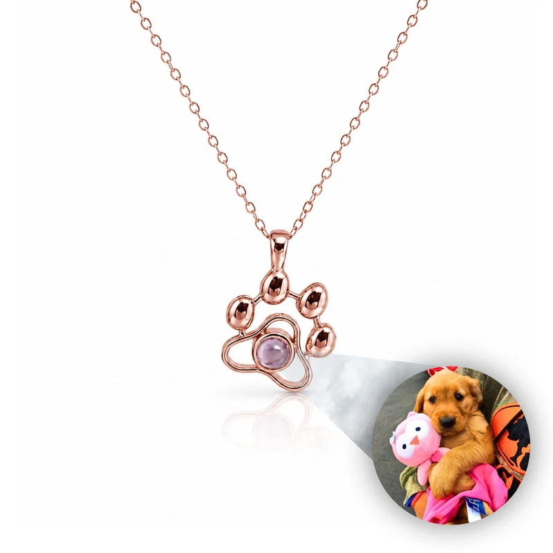 Custom Picture Paw Necklace & Keychain