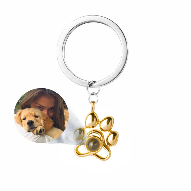 Custom Picture Paw Necklace & Keychain