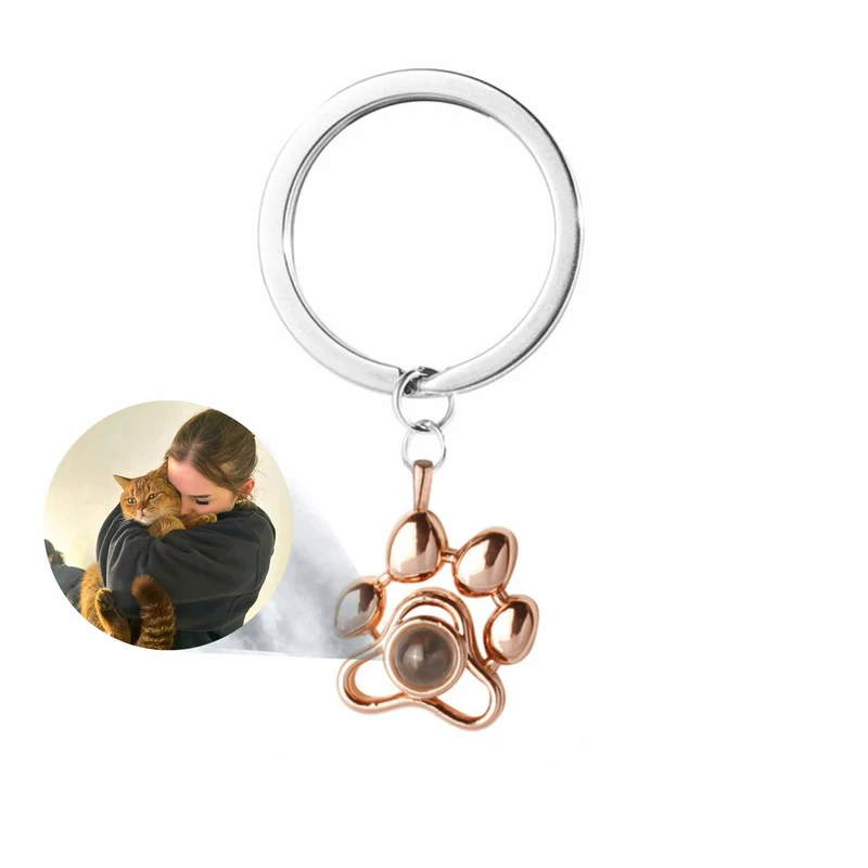 Custom Picture Paw Necklace & Keychain