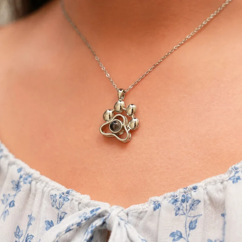 Custom Picture Paw Necklace & Keychain