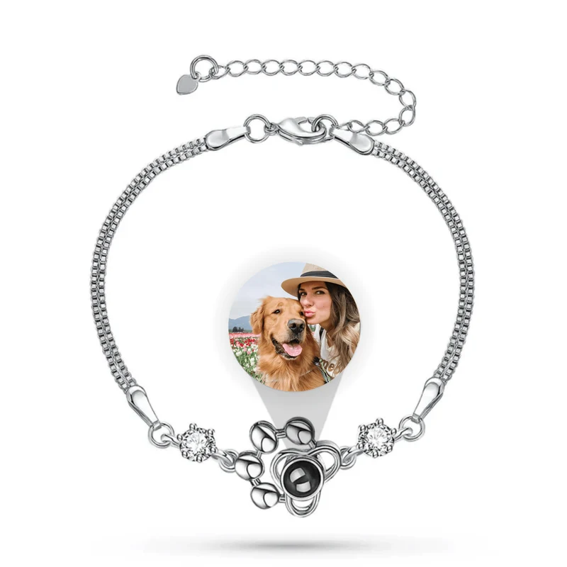 Custom Paw Picture Projection Bracelet