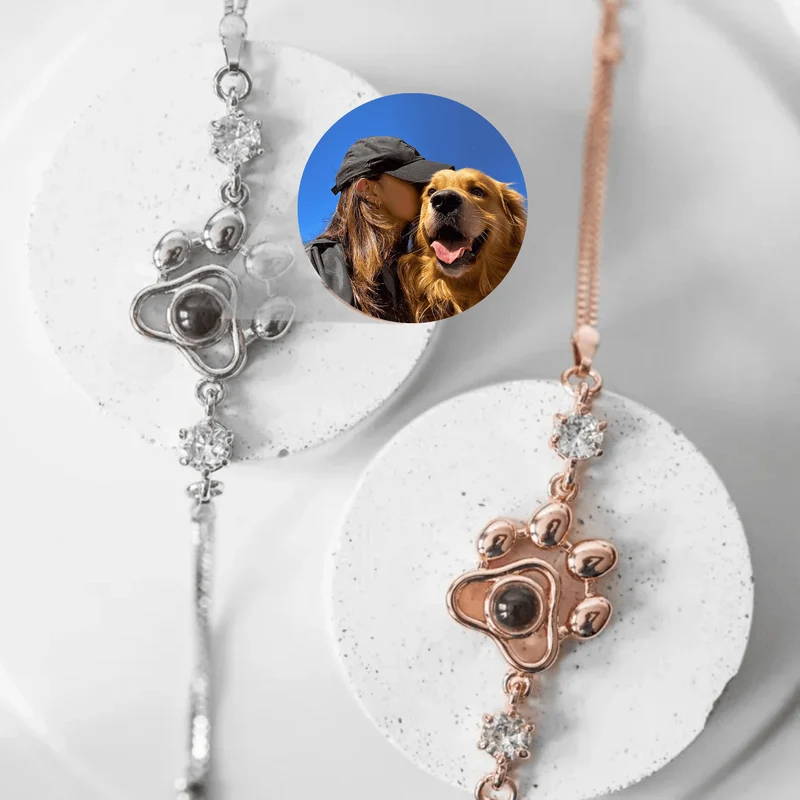 Custom Paw Picture Projection Bracelet