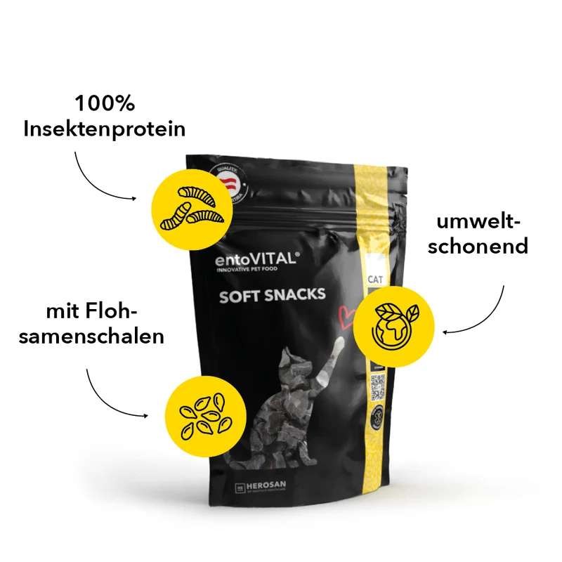 entoVITAL CAT Soft Snacks - Neue Rezeptur