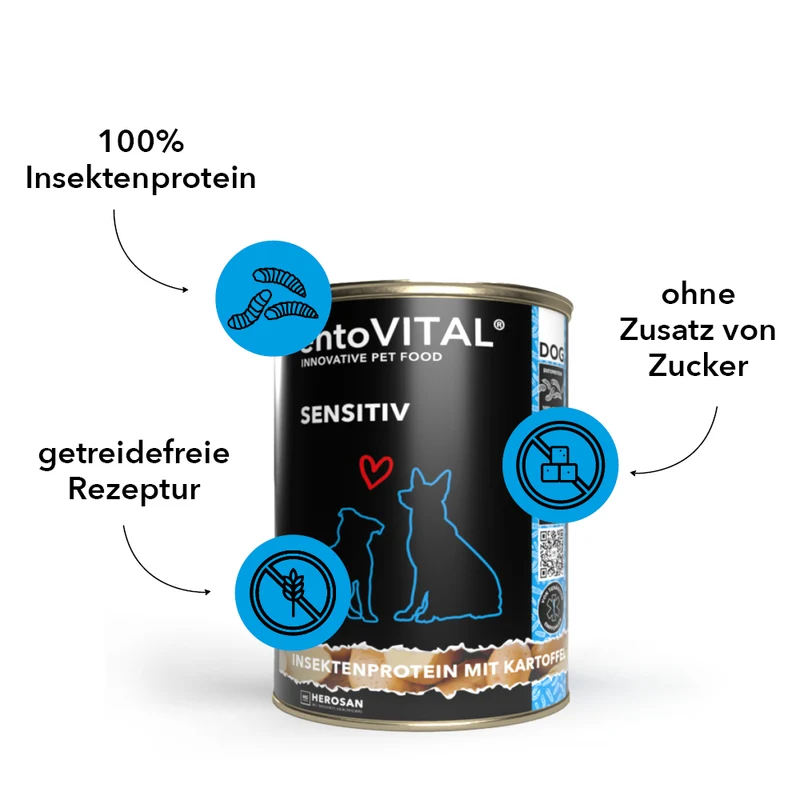 entoVITAL DOG SENSITIV Nassfutter