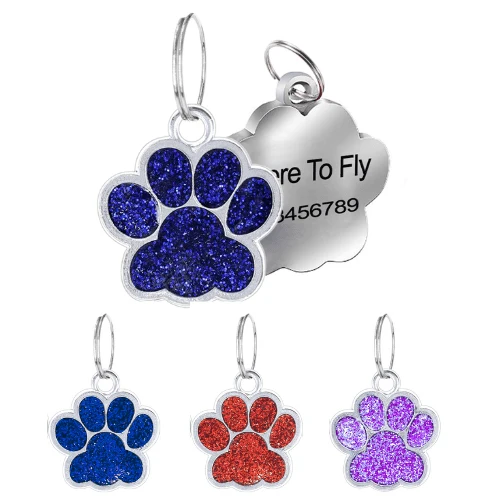 Paw Shape Custom Dog Tag