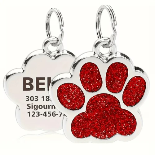 Paw Shape Custom Dog Tag