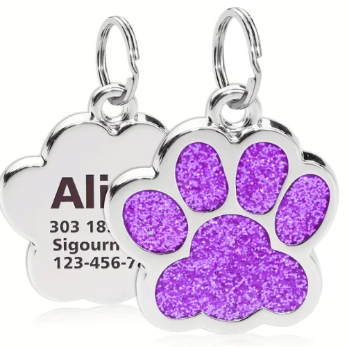 Paw Shape Custom Dog Tag