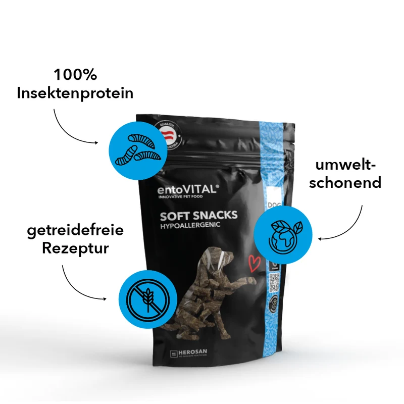 10x entoVITAL DOG Soft Snacks Hypoallergenic