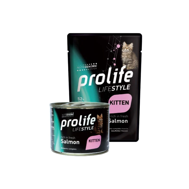 Prolife Life Style Kitten Salmon Bocconcini Per Gattini Al Salmone