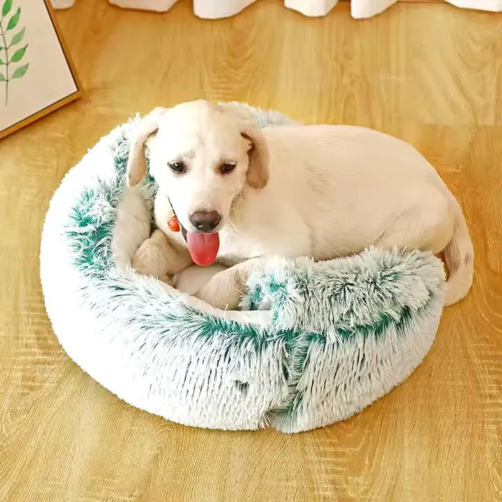 Cuccia 2 in 1 per Cani - Tana e Lettino in Peluche Morbido