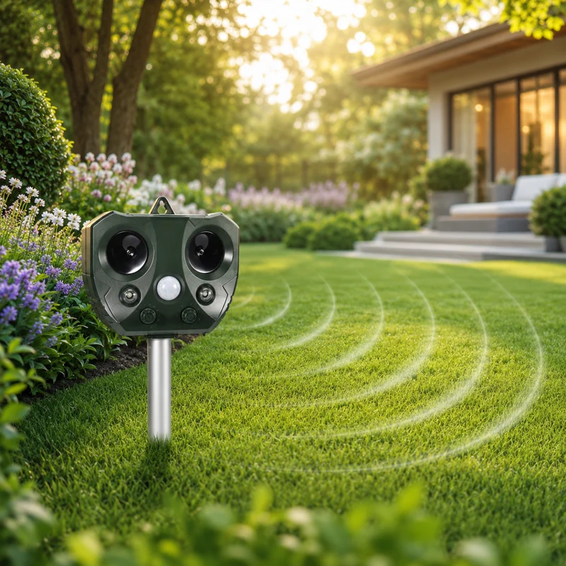 GardenSonic - Repellente Solare ad Ultrasuoni con Sensore PIR