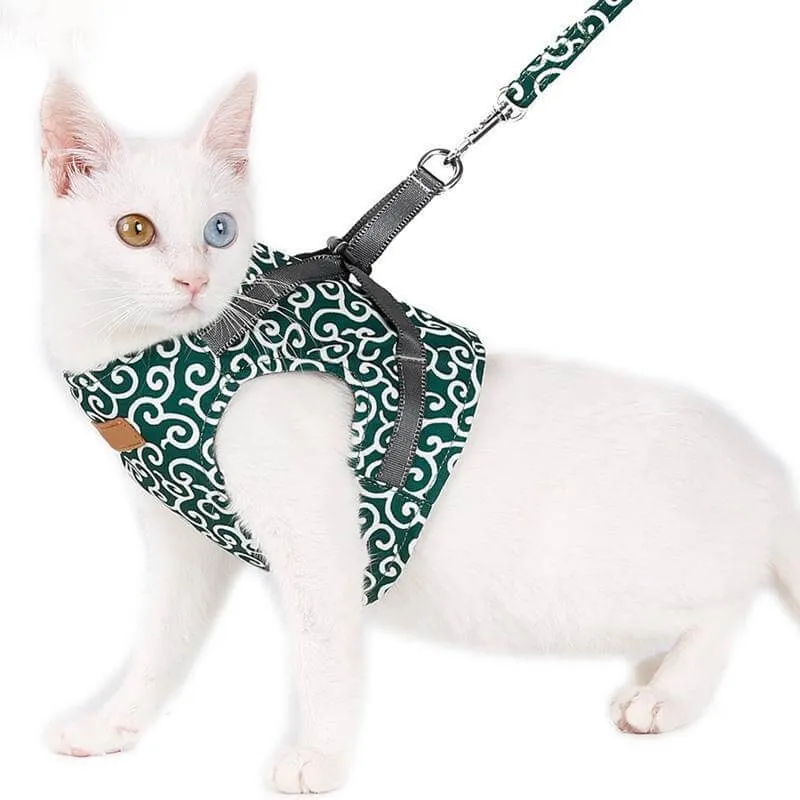 Pettorina Gilet per Gatti con Guinzaglio Regolabile