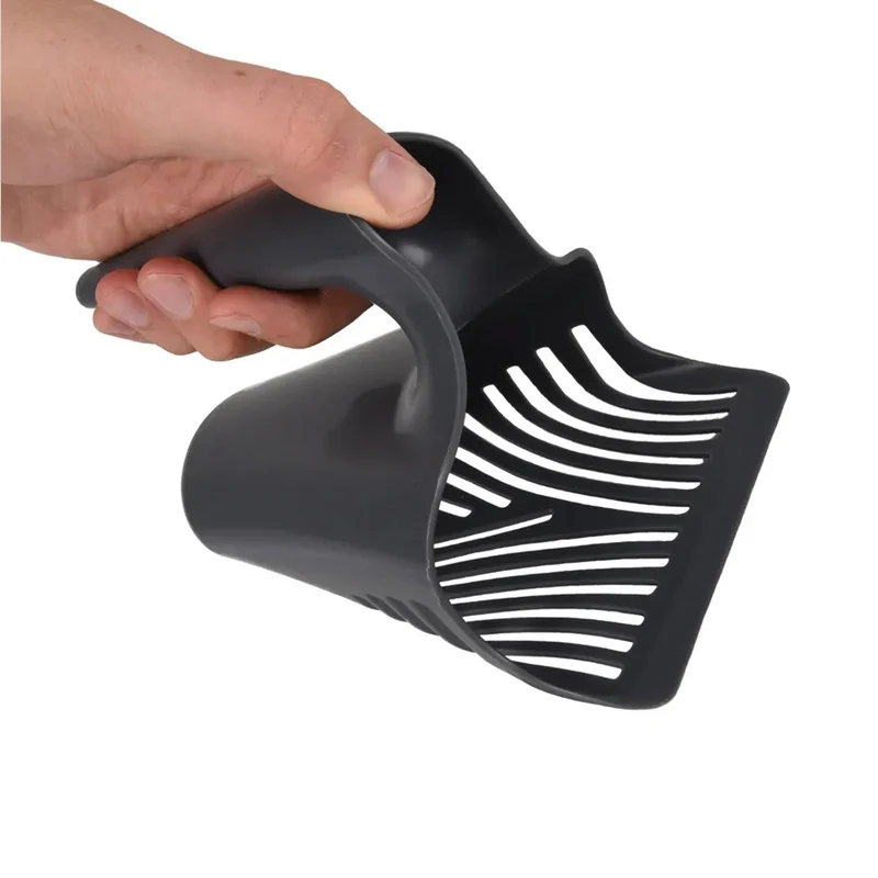 Flamingo 2 Cup Paletta Nera In Plastica Per Lettiera Gatto