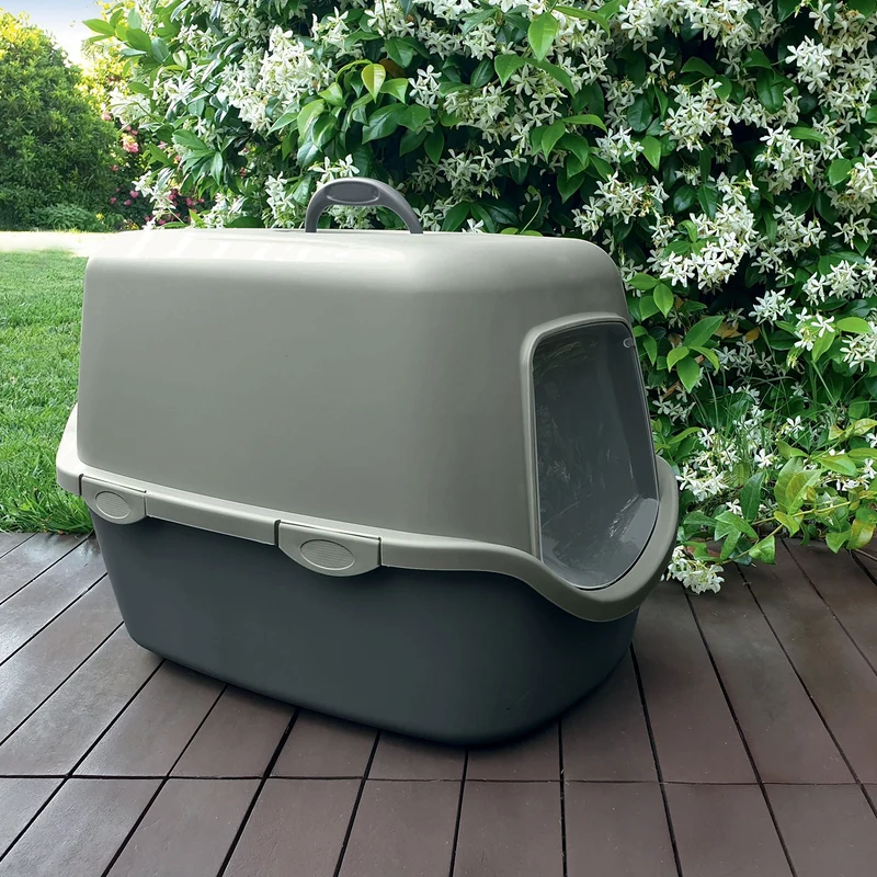 Stefanplast Cathy Lettiera Gatto Foggy Green/Grigio Ardesia - Linea Green