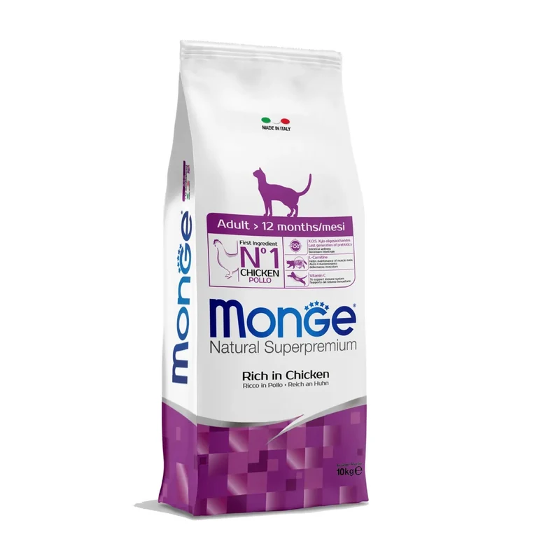 Monge Natural Superpremium Adult Ricco in Pollo Per Gatti Adulti
