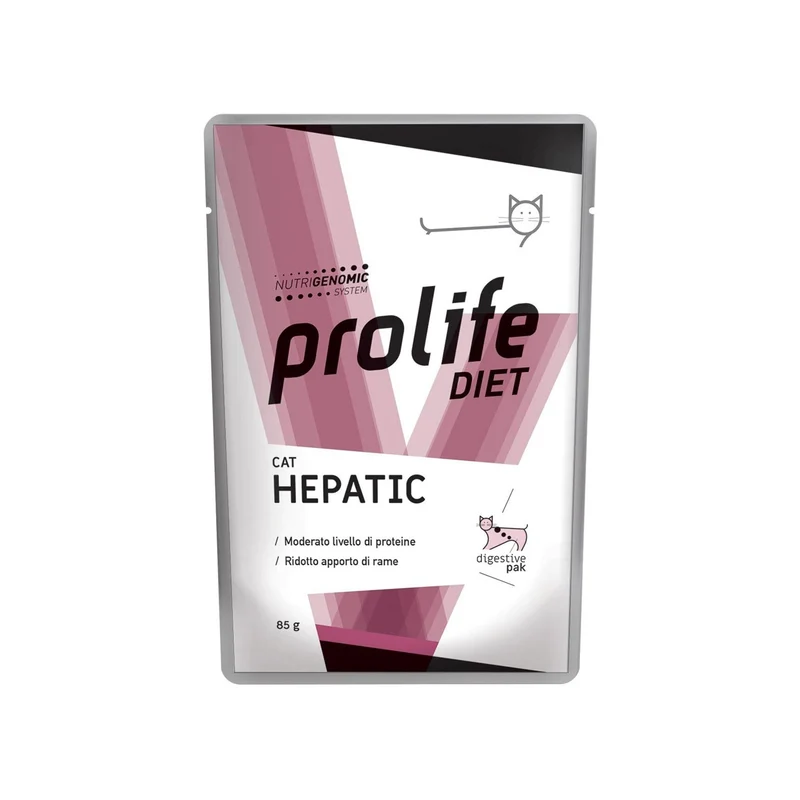 Prolife Cat Hepatic Bocconcini Dietetici Per Gatti Per Il Supporto Alla Funzione Epatica 85gr