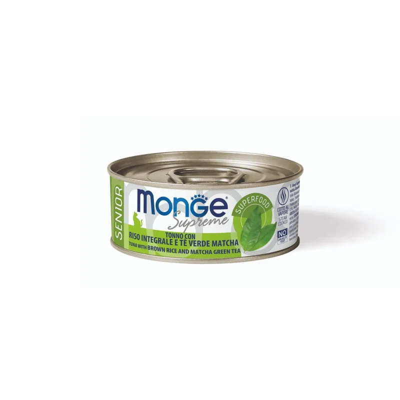Monge Supreme Senior Cat Bocconcini Di Tonno Per Gatti Adulti Anziani 80g
