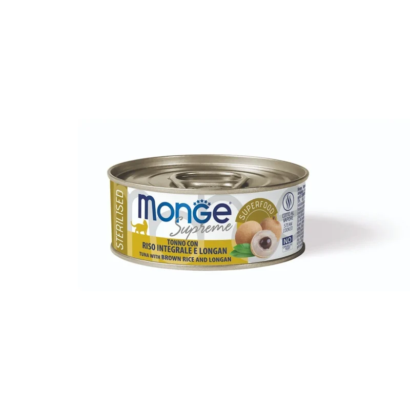 Monge Supreme Sterilised Cat Bocconcini Di Tonno Per Gatti Adulti Sterilizzati 80g