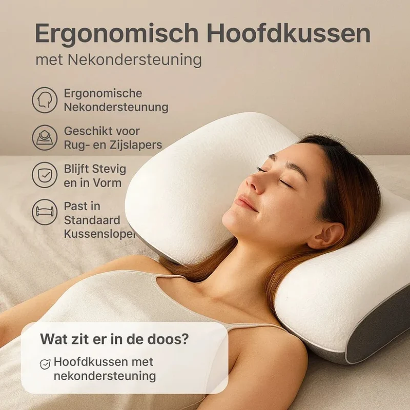 Cuscino Ergonomico Cervicale con Supporto per Collo - Comfort Ottimale