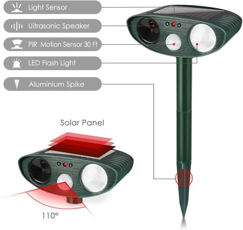 Repellente Ultrasuoni Solare per Cervi
