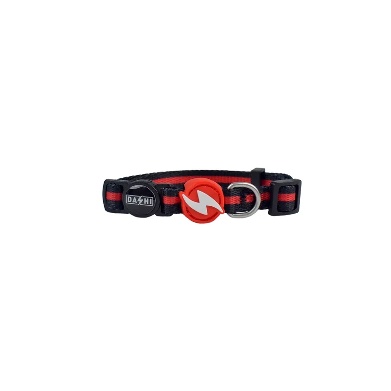 Dashi Stripes3 Rosso/Nero Collare per Gatti