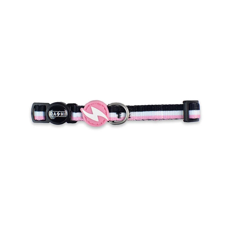 Dashi Stripes3 Rosa/Nero Collare per Gatti
