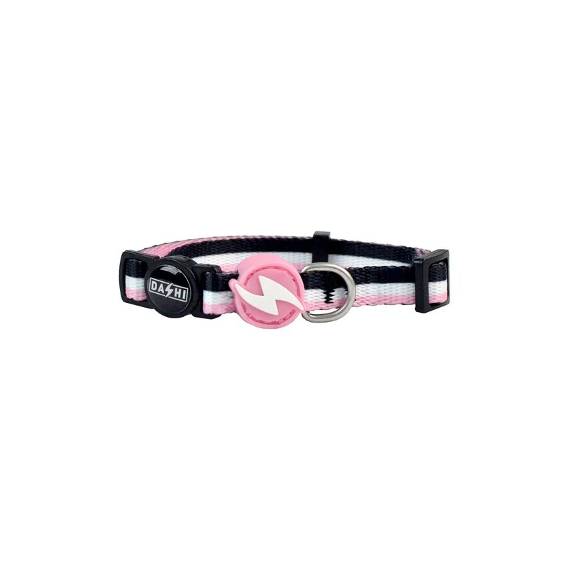 Dashi Stripes3 Rosa/Nero Collare per Gatti
