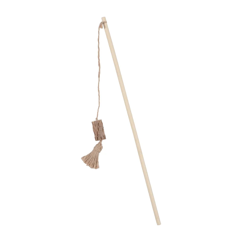 Zolux Ethi'Cat Matatabi Canna Da Pesca Pompon Gioco Per Gatti In Materiali Di Origine Naturale