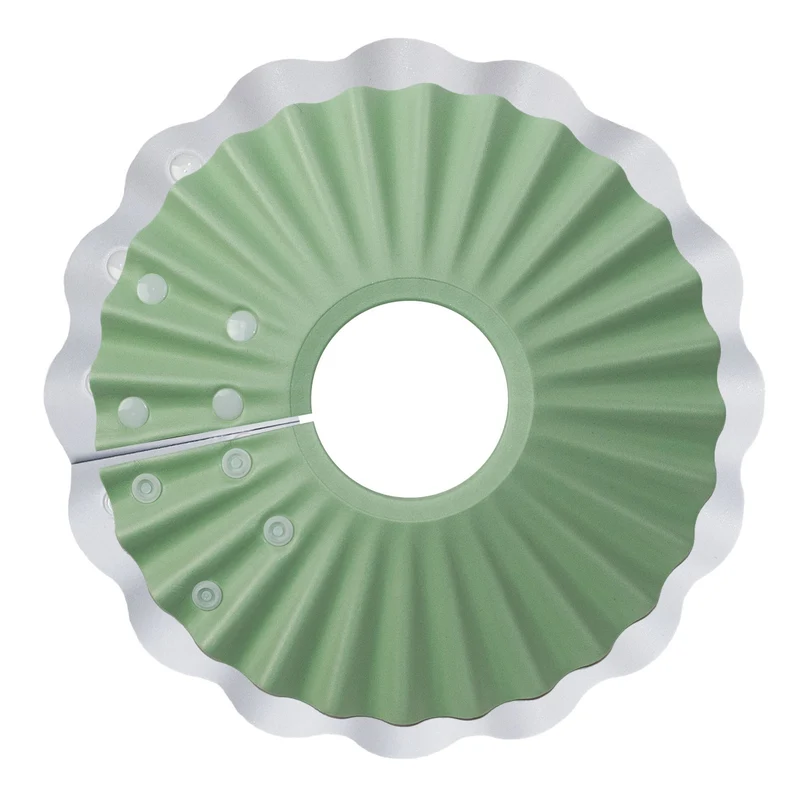 AqpetFriends Daisy Green Collare Elisabettiano In Plastica Morbida Per Gatti con Design a Doppio Strato