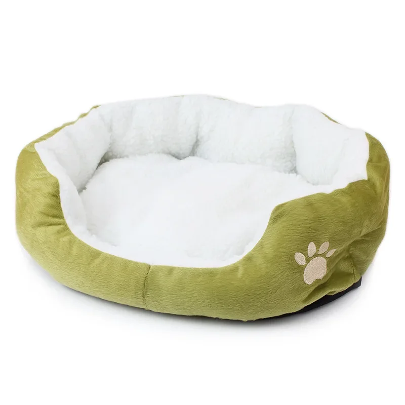 Christmas Small and Large Size Lambswool Kennel Teddy Bichon Pet Bed Mat Supplies Super Soft Dog Bed Plush Cat Mat