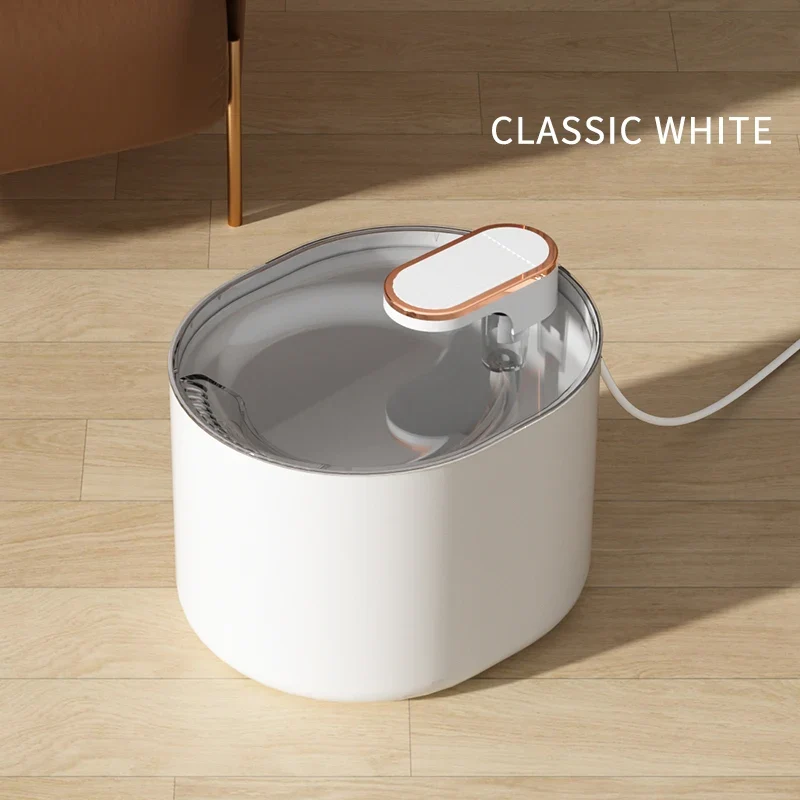 3L Automatic Pet Water Fountain Indoor Quiet Running Pet Water Dispenser with LED Light Water Feeder Pet Drinking Water Fountain