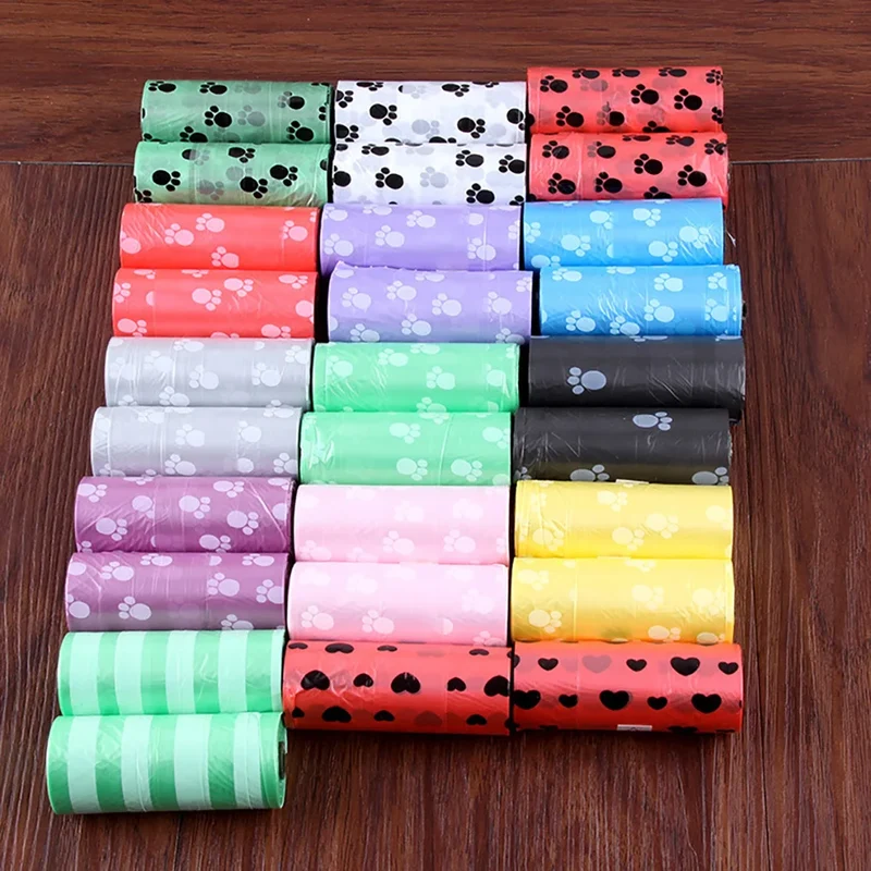Pet Supplies Dog Poop Bags for Waste Refuse Cleanup 10-50Roll(15 Bag/ Roll)Puppy Cat Pooper Scooper Bag Rolls Outdoor Clean
